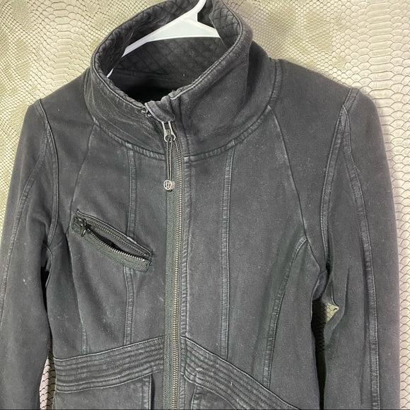 Lululemon Bloc super long zip up sweater with thumb holes 4FOR125 - Picture 3 of 8